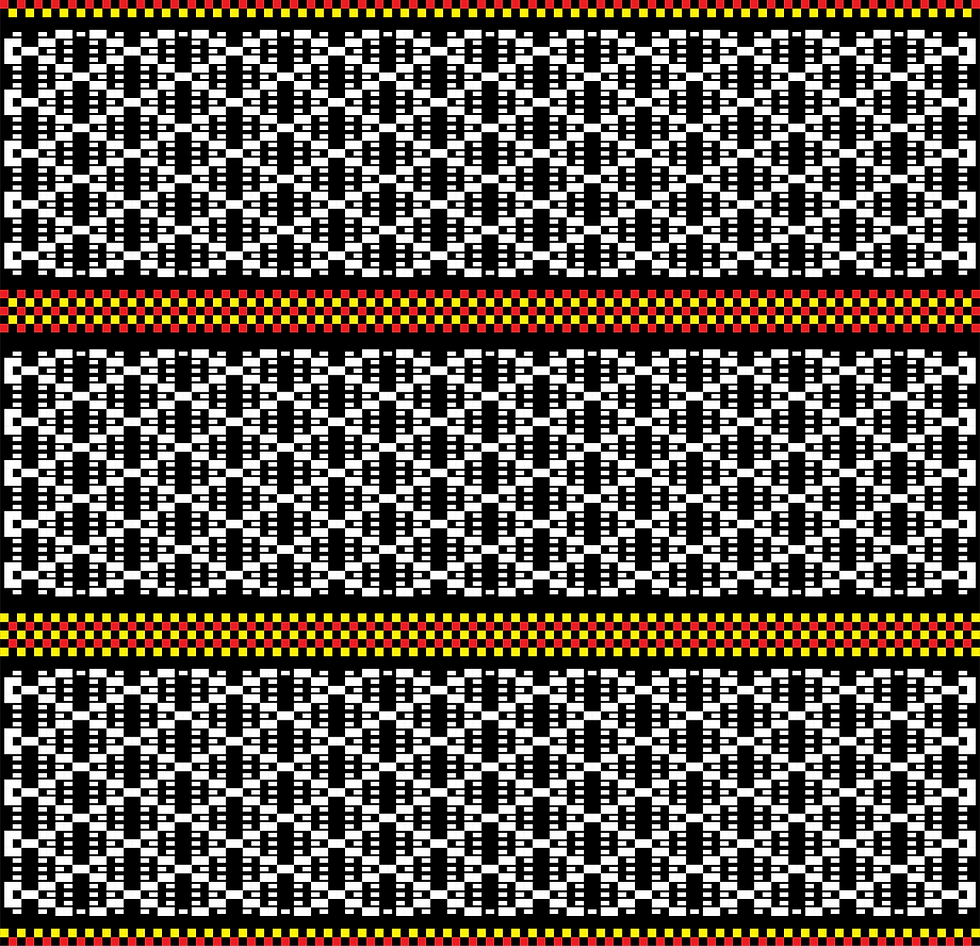 Hoa văn pixel K'HO 009