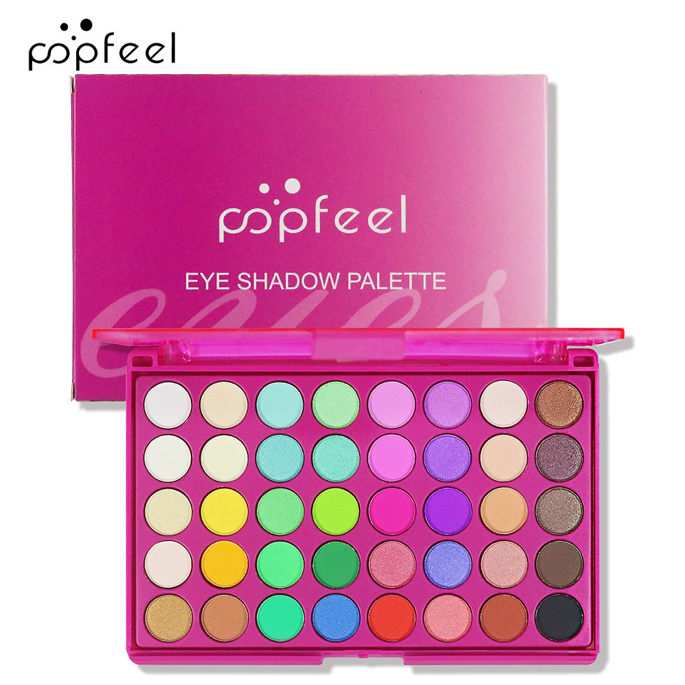 Thumbnail: POPFEEL 40 Color Earth Tones &Rainbow Shades Eyeshadow Palette -Long-Lasting, Hi