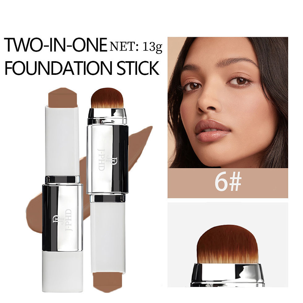 Thumbnail: Two-in-one Brush Head Foundation Stick, Lightweight and Smooth, Long-lasting Cov