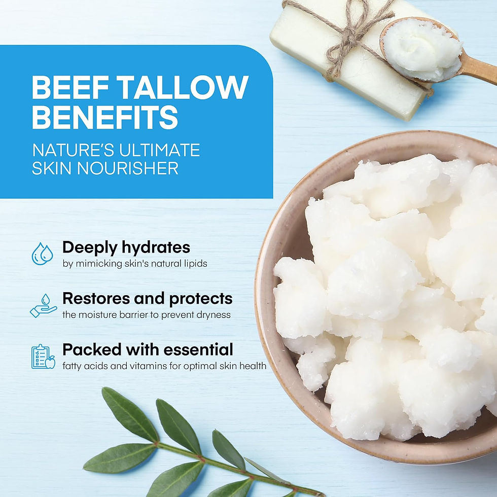 Thumbnail: Copper Peptides GHK-Cu Beef Tallow for Skin: Blue Balm Manuka Honey Face and Bod
