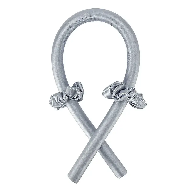 Thumbnail: Heatless Curling Rod Headband No Heat Silk Curls Ribbon Hair Rollers Sleeping So