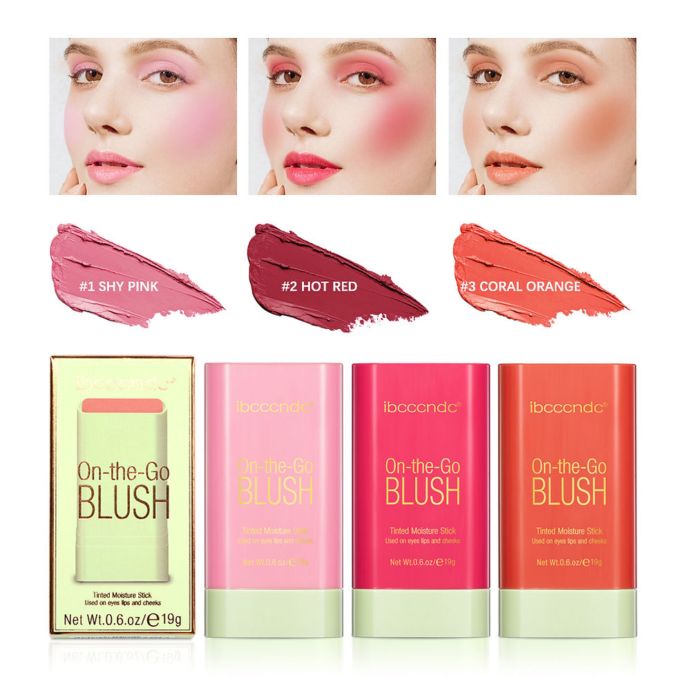 Thumbnail: Multi-Functional Blush Stick Easy Color Rouge Blusher Cream Waterproof High Colo