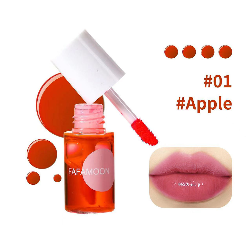 Thumbnail: 4 color Fruity Lip Tint Water Gloss Tint,Moisturizing Waterproof Liquid Lipstick