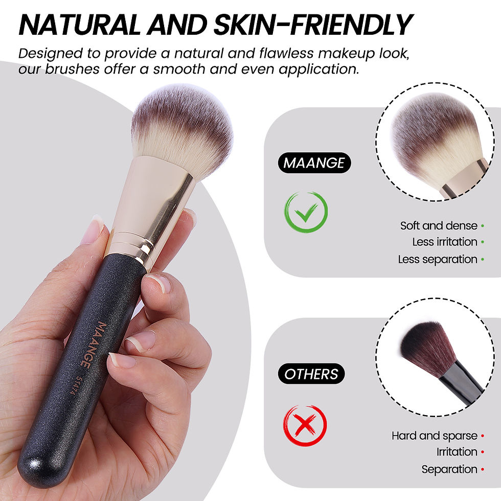 Thumbnail: MAANGE 7pcs/set Makeup Brushes for Cosmetic Foundation Powder Concealer Blush Br