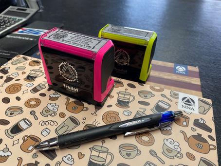 Notary journals and stamps