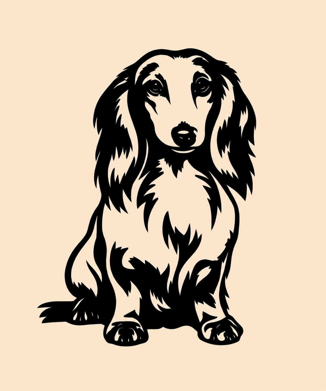 Estêncil Basset - Elegância Clássica