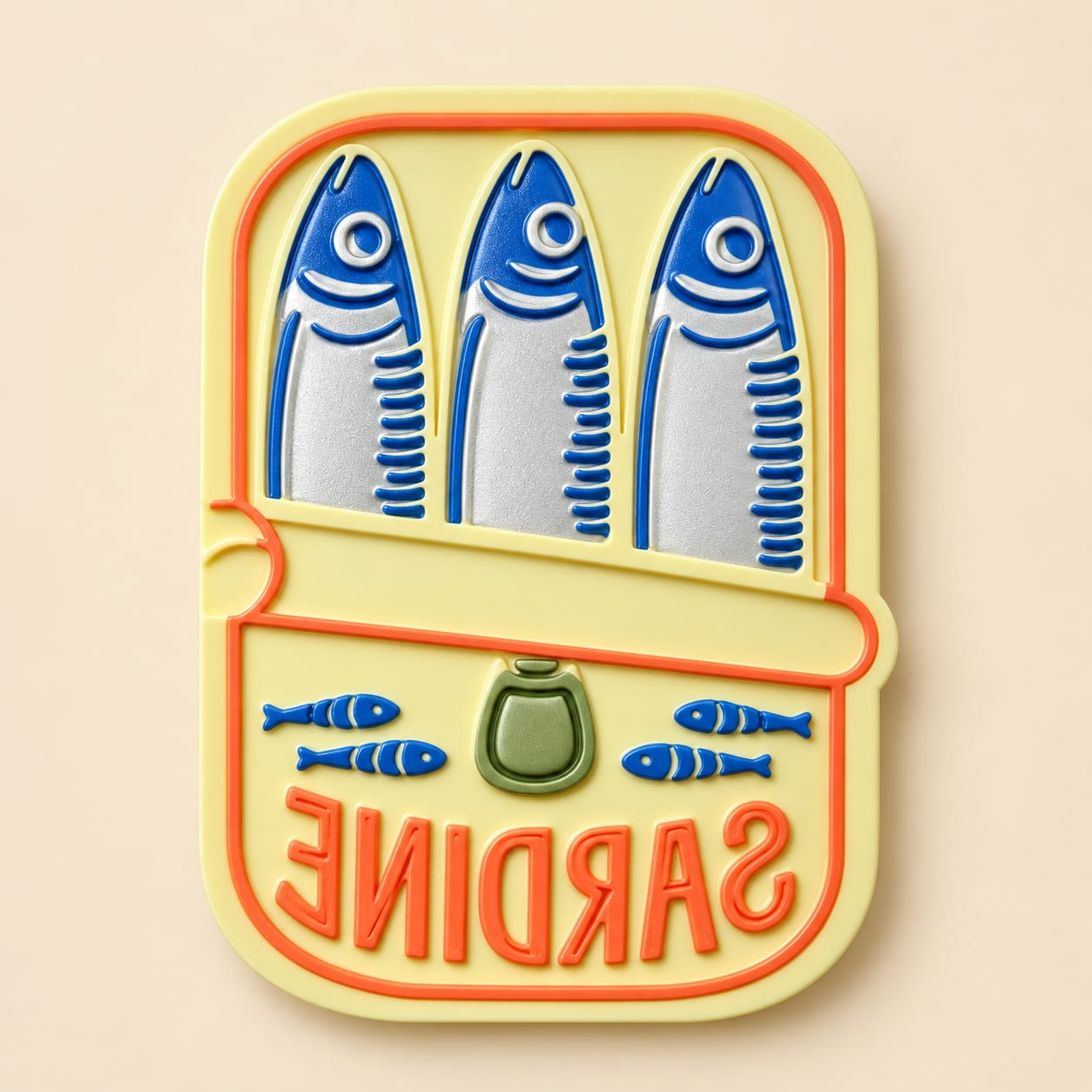 Latas Retrô Dufê – Sardinhas Três Peixes