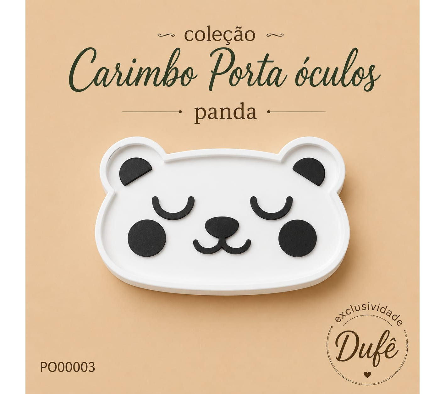 Porta Óculos Panda