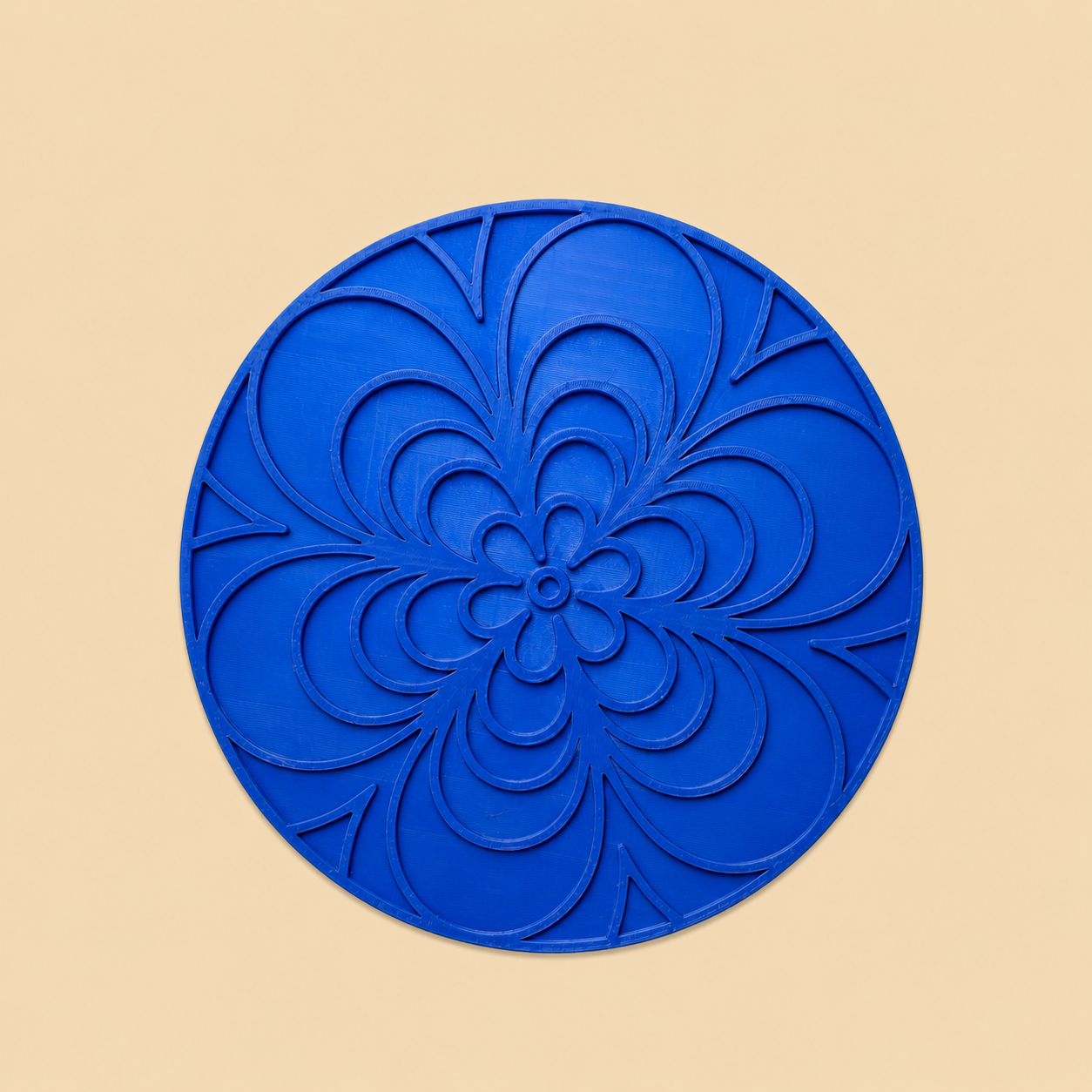 Carimbo para Prato Flor em Movimento
