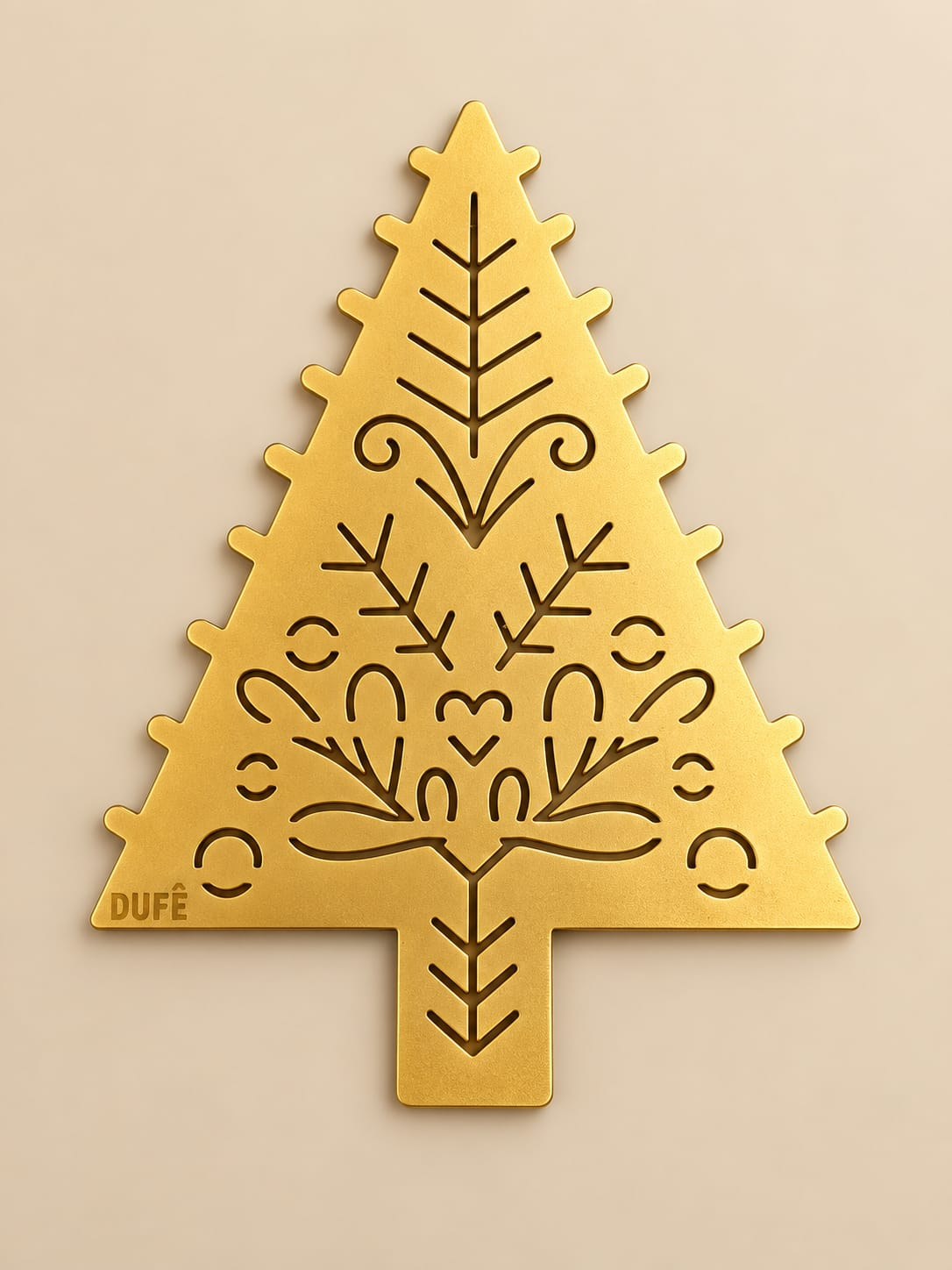 Estêncil Árvore de Natal Arabesca