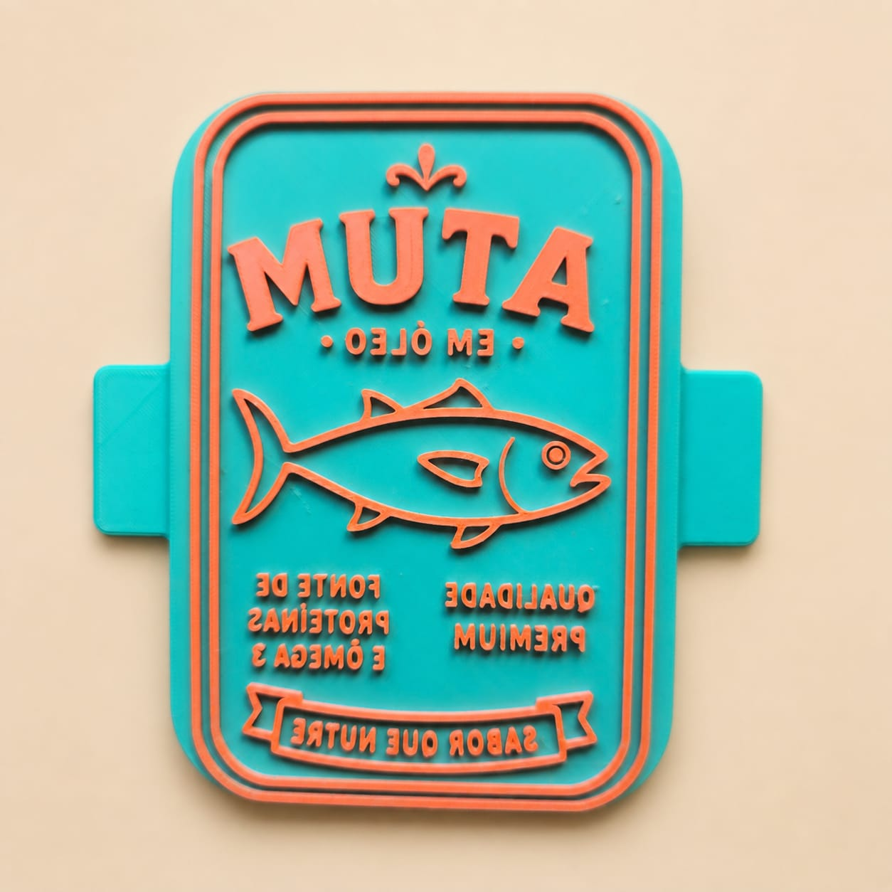 Latas Retrô Dufê – Atum em Óleo Vertical