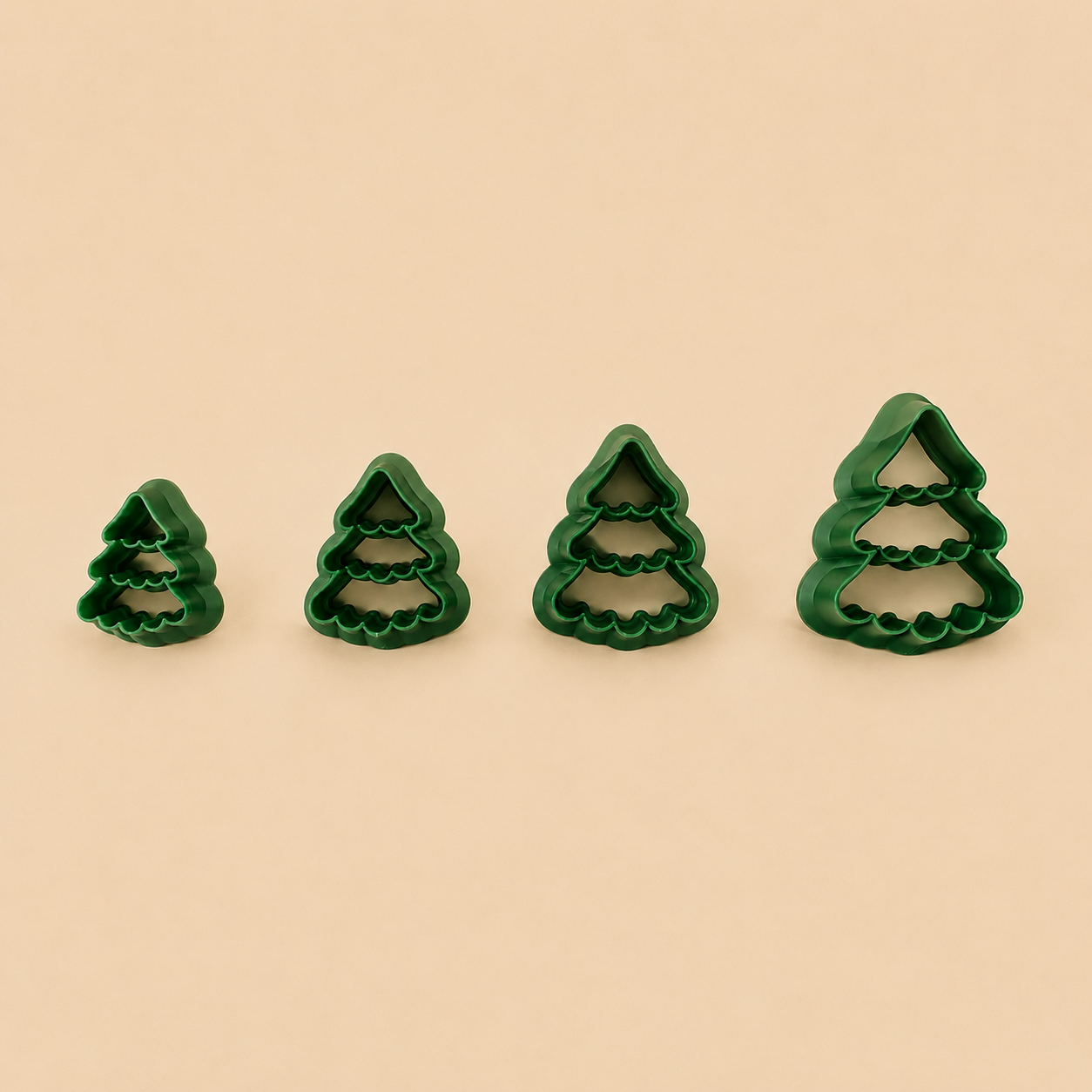 Kit 4 Cortadores Árvore de Natal