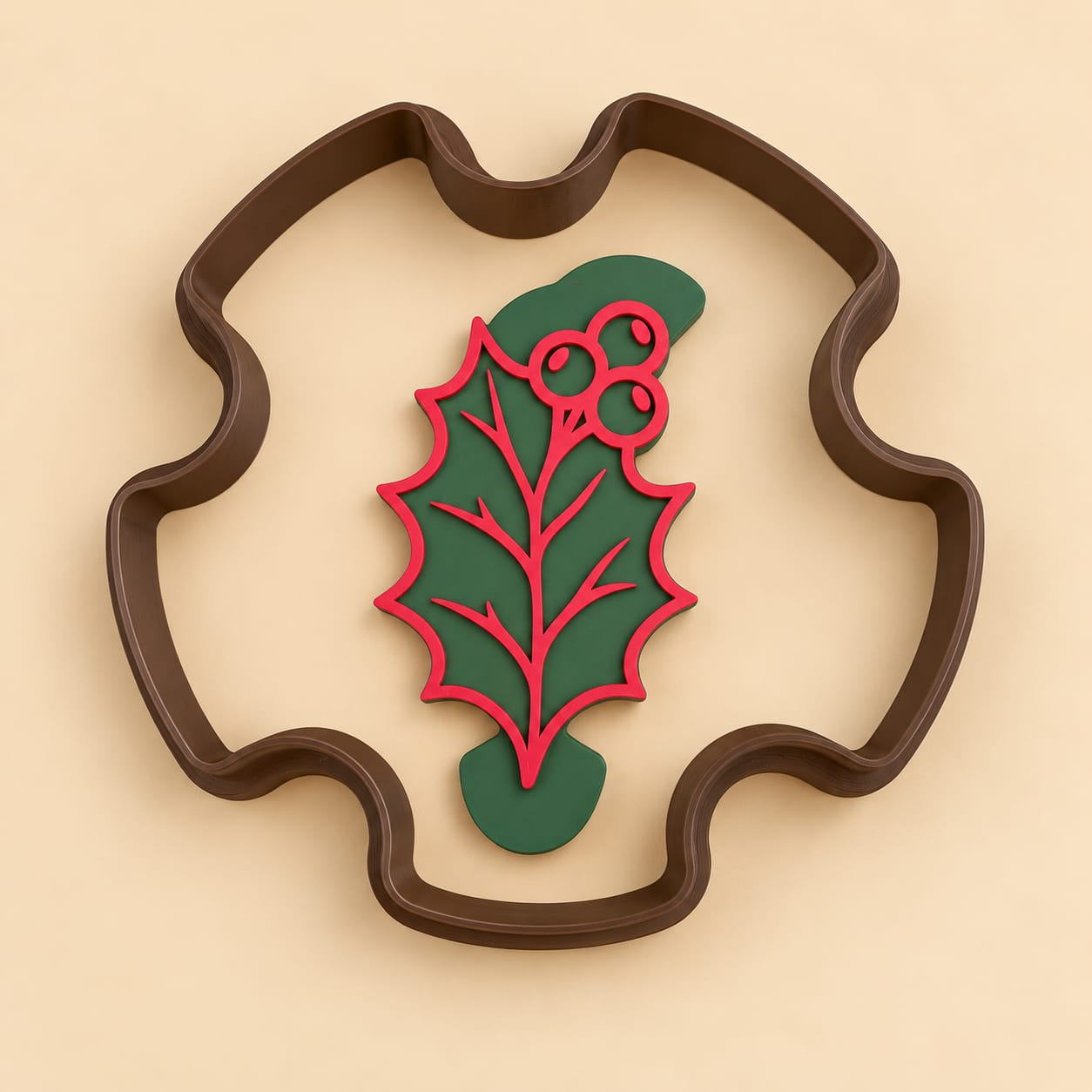 Bowl Petisqueira Azevinha de Natal