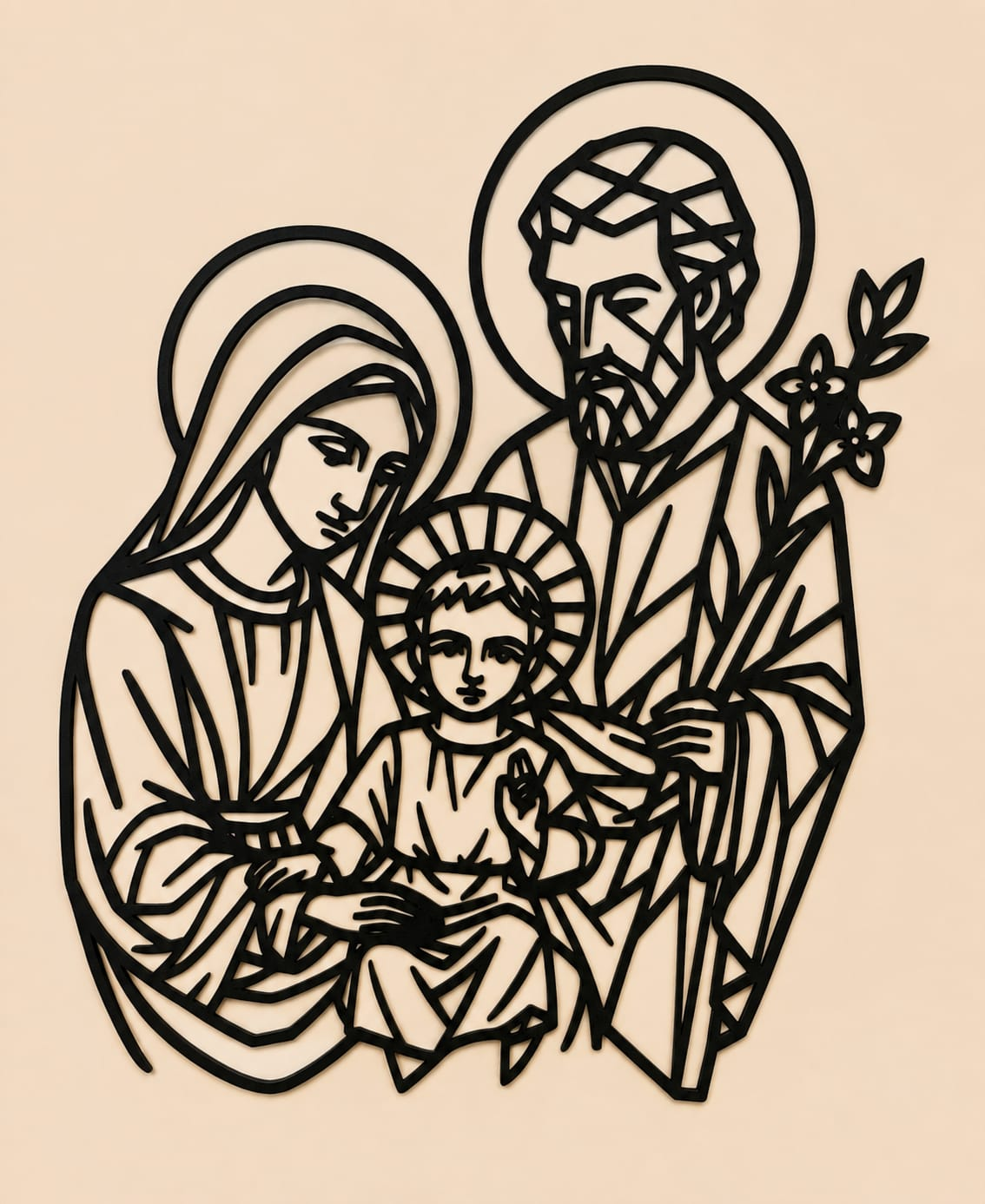 Estêncil Sagrada Família