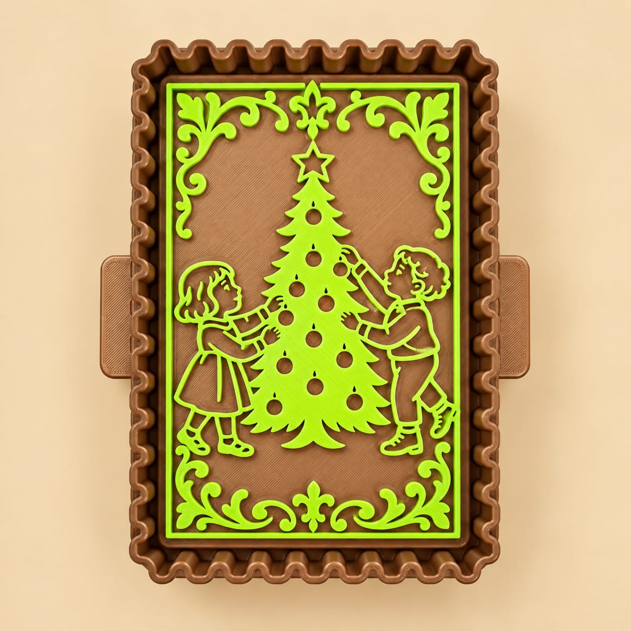 Kit Quadro Selo de Natal – Árvore em Família