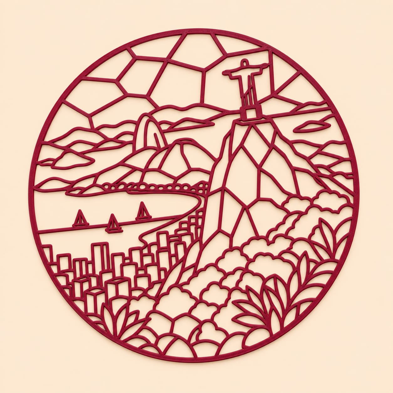 Mosaico Emborrachado - Cristo Redentor