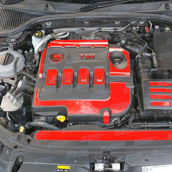 Thumbnail: EZM Engine & Fuse Box Cover Decals for Skoda Octavia MK3 VRS TDI