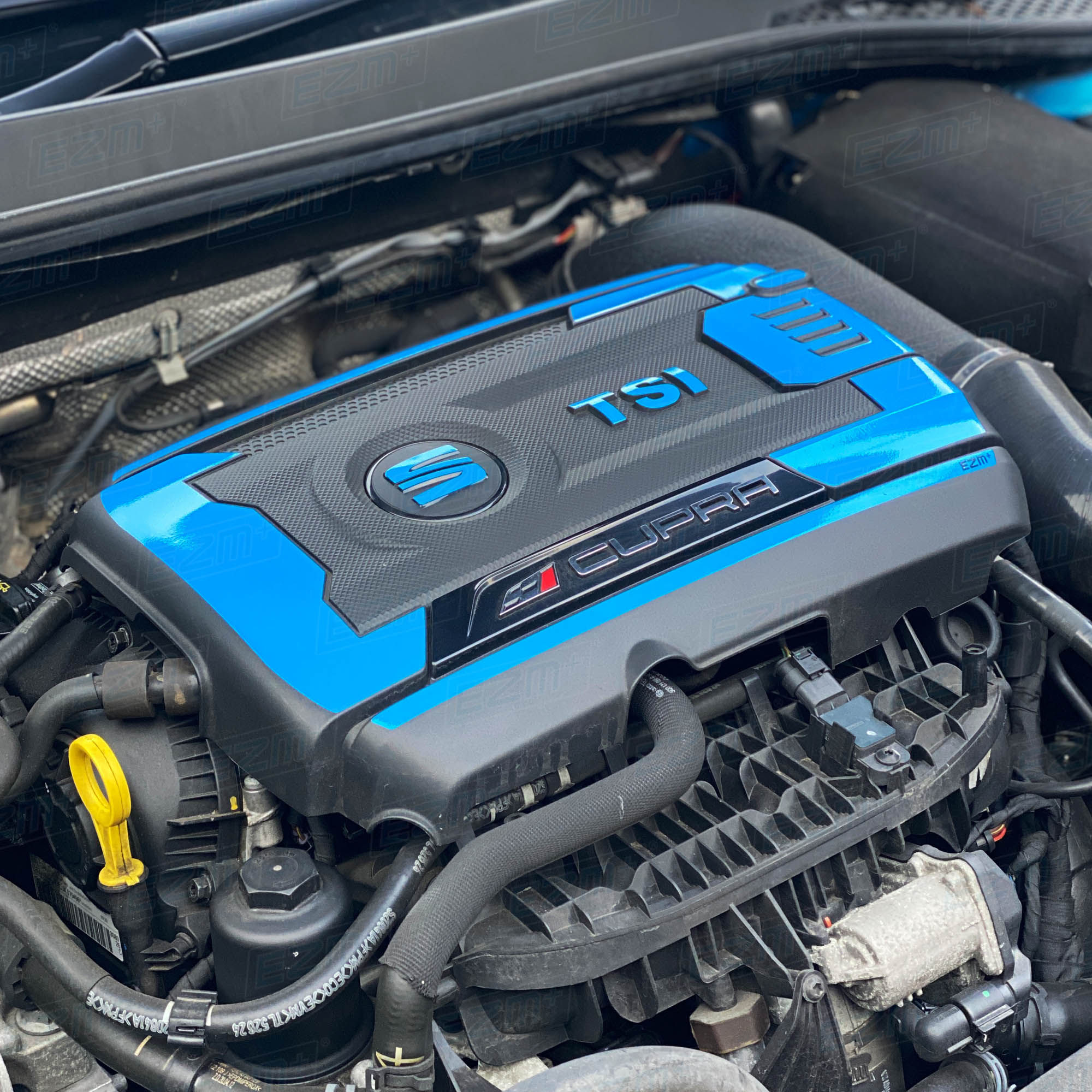 EZM Engine & Fuse Box Cover Decals for Seat Leon MK3.5 Cupra