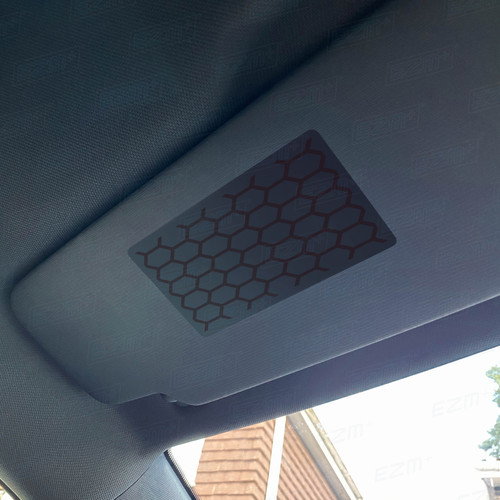 EZM Sun Visor 'Airbag Warning' Delete Decals x 2 for VW Golf MK8