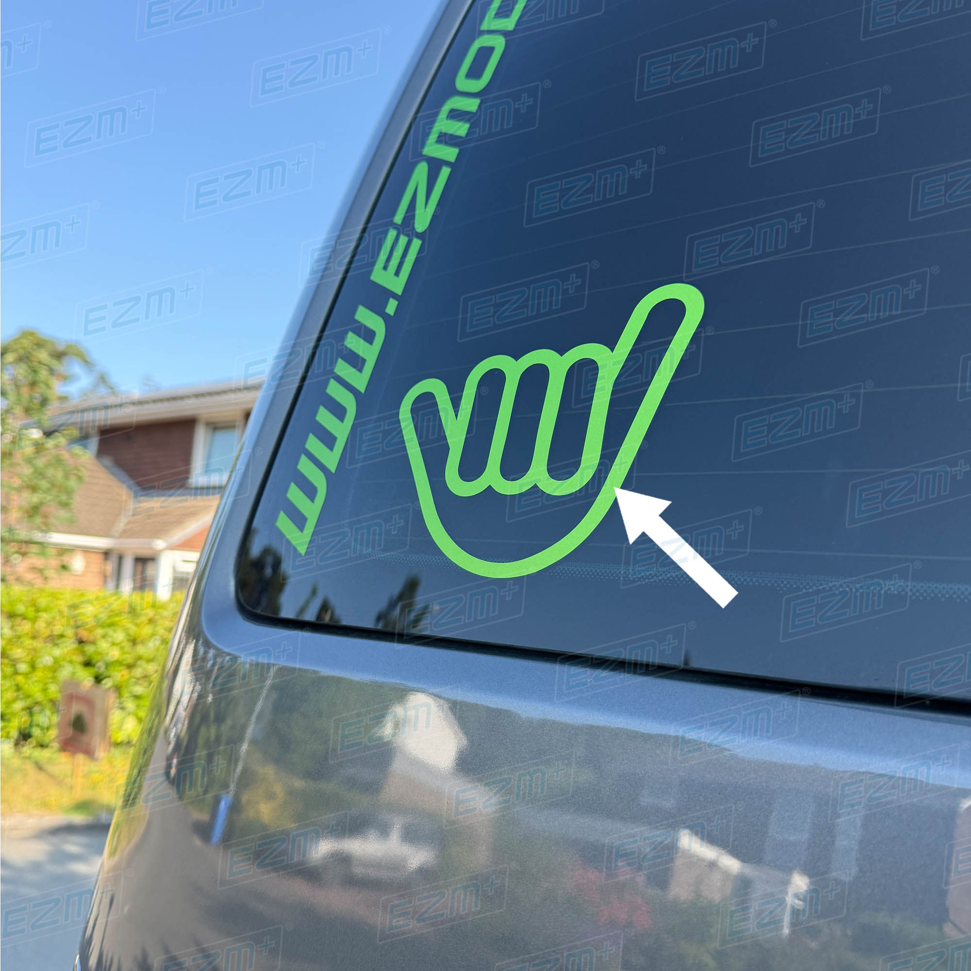 VW No Worries Hand Wave Window Decal x 1