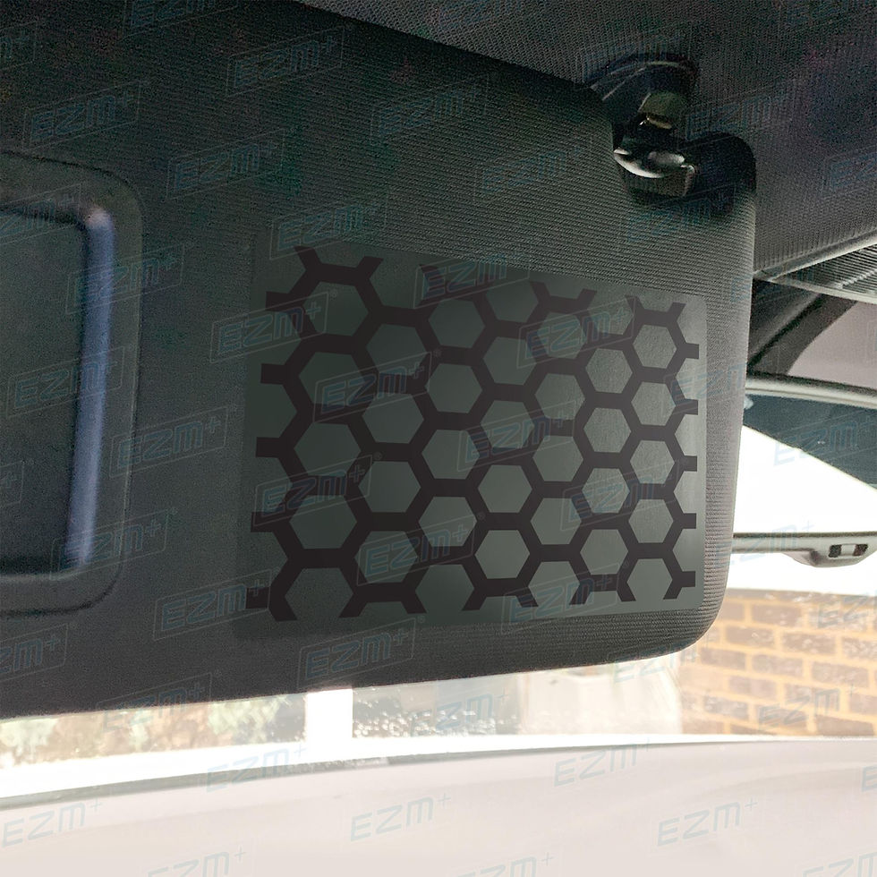 Thumbnail: EZM Sun Visor 'Airbag Warning' Delete Decals x 2 for VW Golf MK7.5 R