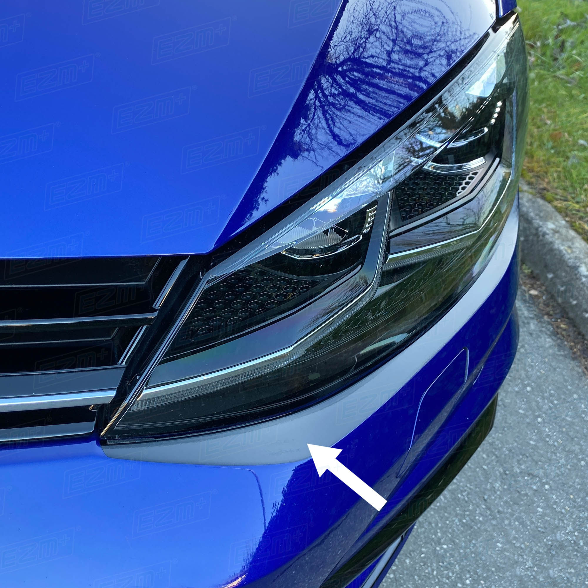 EZM Headlight Liner Decals x 2 for VW Golf MK7.5 R-Line