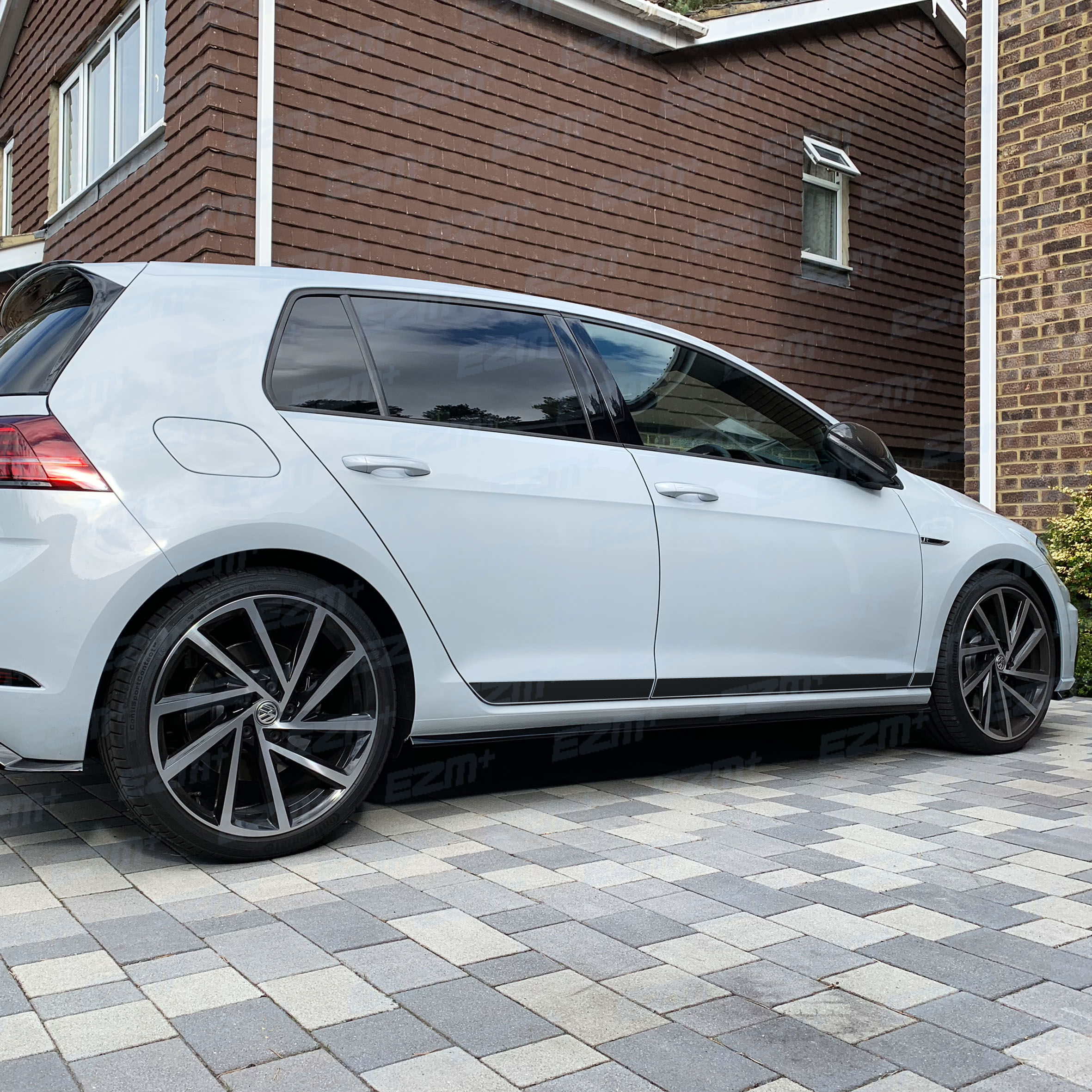 EZM Clubsport Style Side Stripe Decals for VW Golf MK7.5 GTI