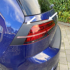EZM Tail Light Stealth Overlays x 2 for VW Golf MK7.5 R-Line
