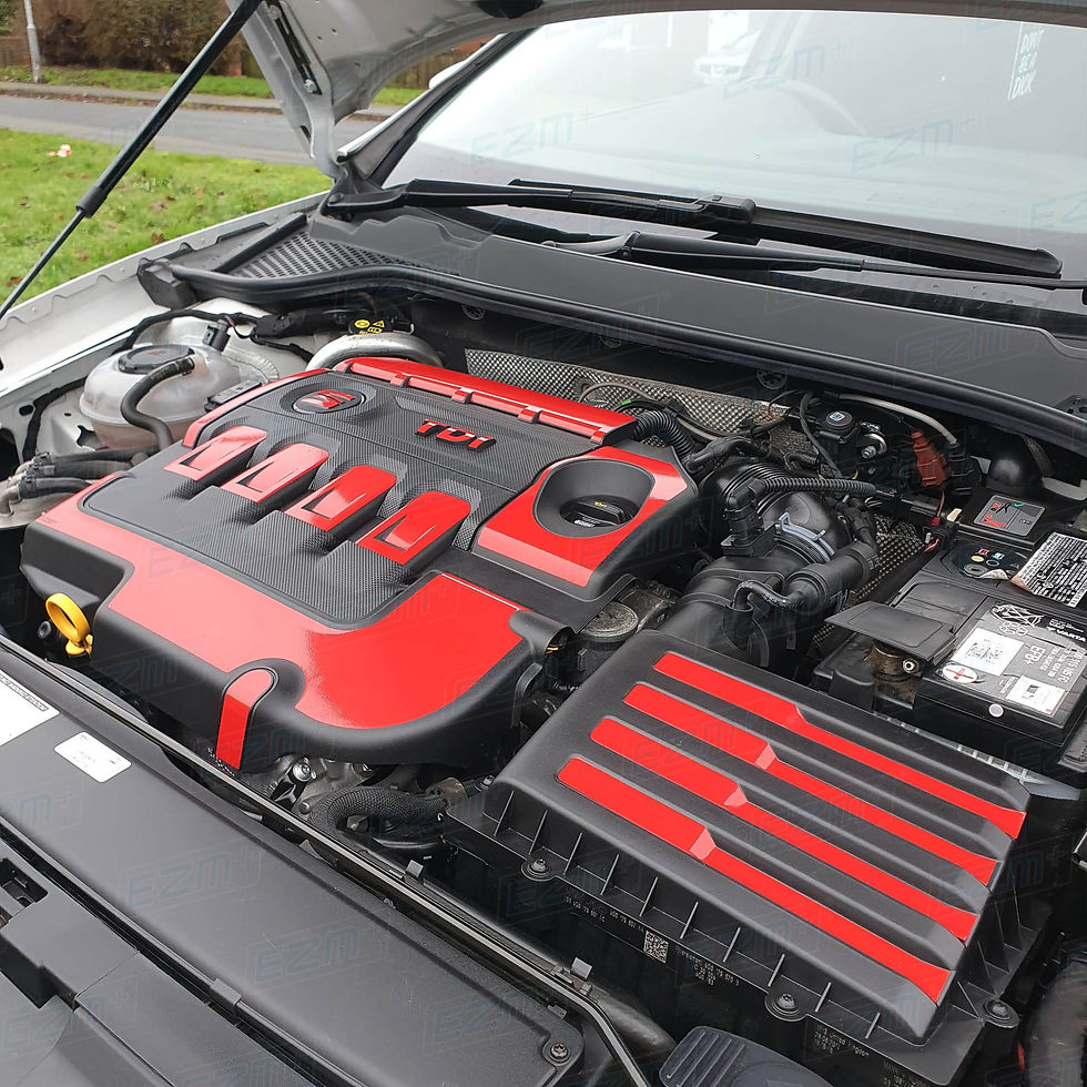 Thumbnail: EZM Engine & Fuse Box Cover Decals for Seat Leon MK3 2.0L TDI FR