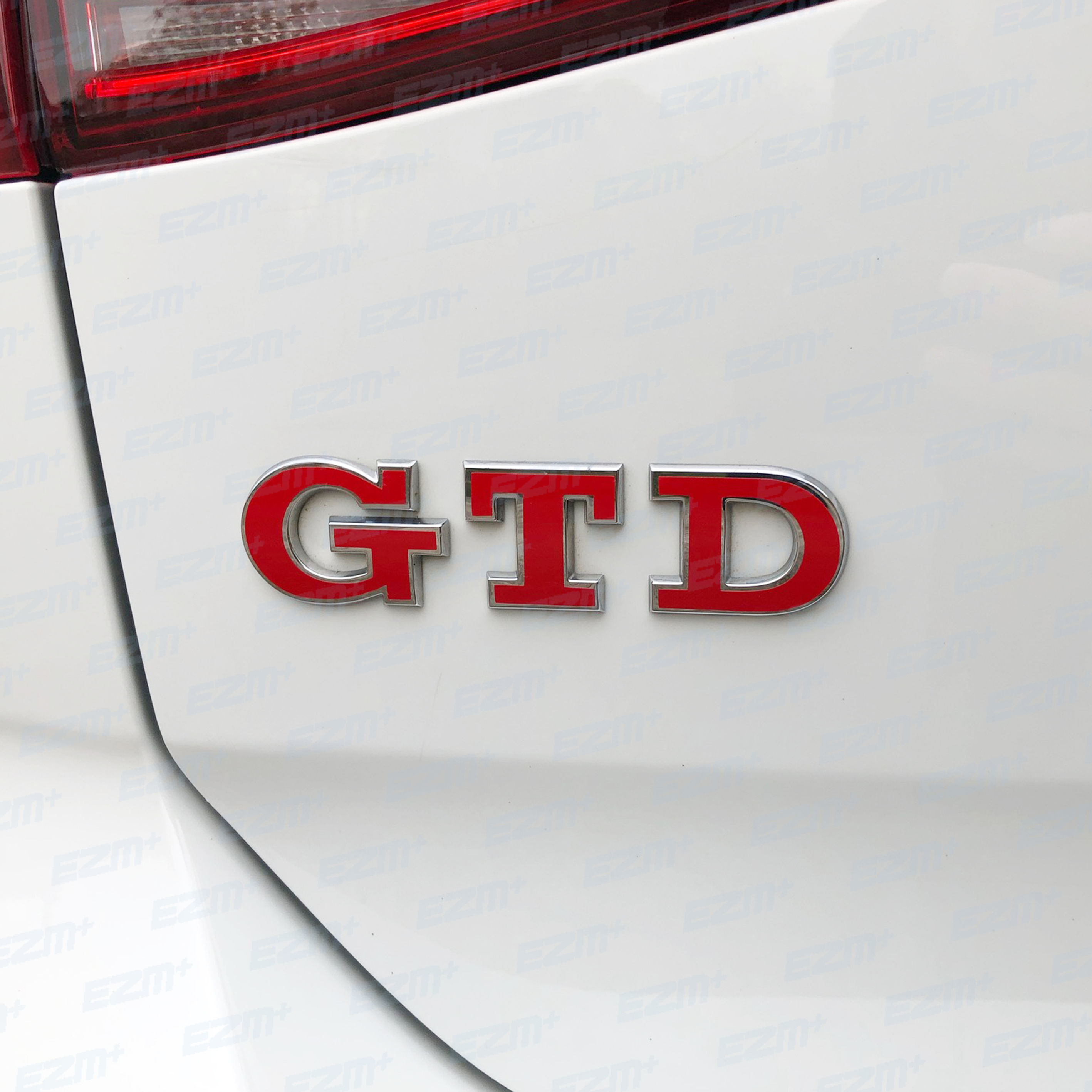EZM Aftermarket GTD Badge Overlays x 2 for VW Golf MK6 GTD