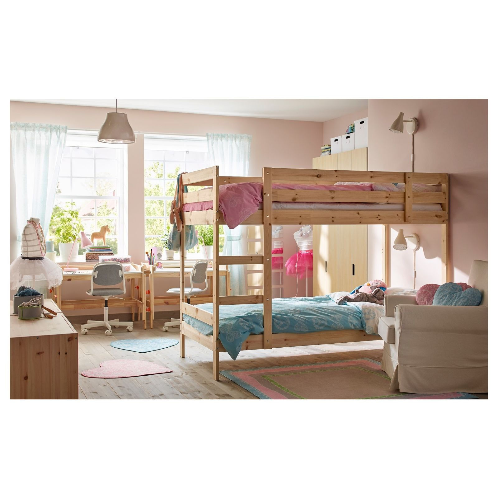 ***Sold*** Mydal Bunk bed frame, pine - Name your price