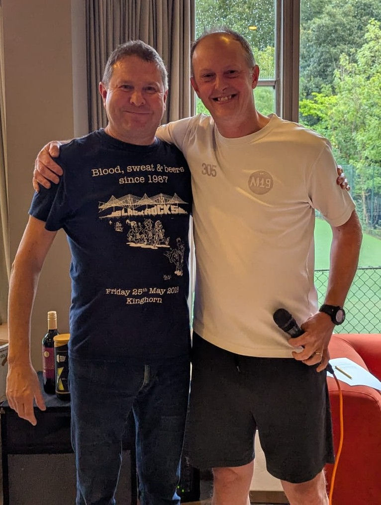 Padel Over 50s Winners JJ Tait and Simon Boughton