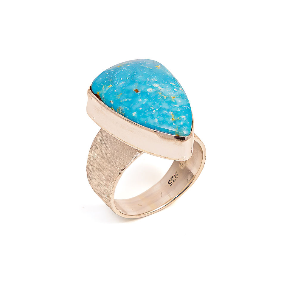 Sedona  Arizona   Tlaquepaque   Jewelry  Ring   Sterling Silver   Turquoise   Douglas Zachary   DZ-R-003