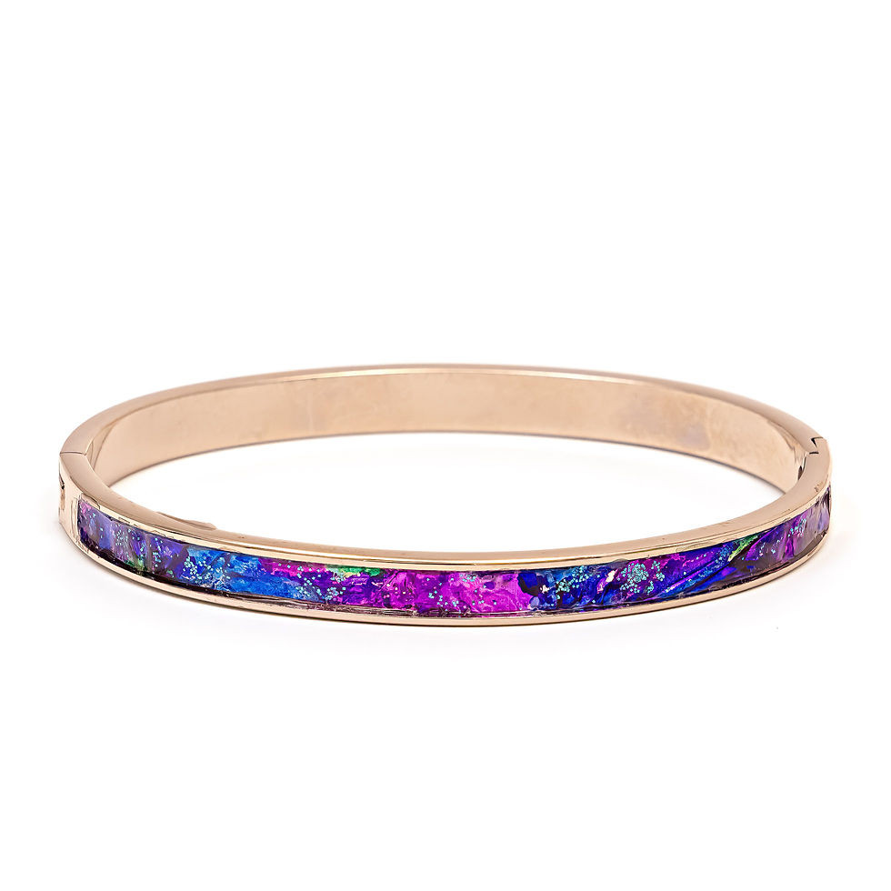 Sedona  Arizona  Tlaquepaque   Jewelry   Narrow Click Bangles   Lisa Johnson   Pink Purple