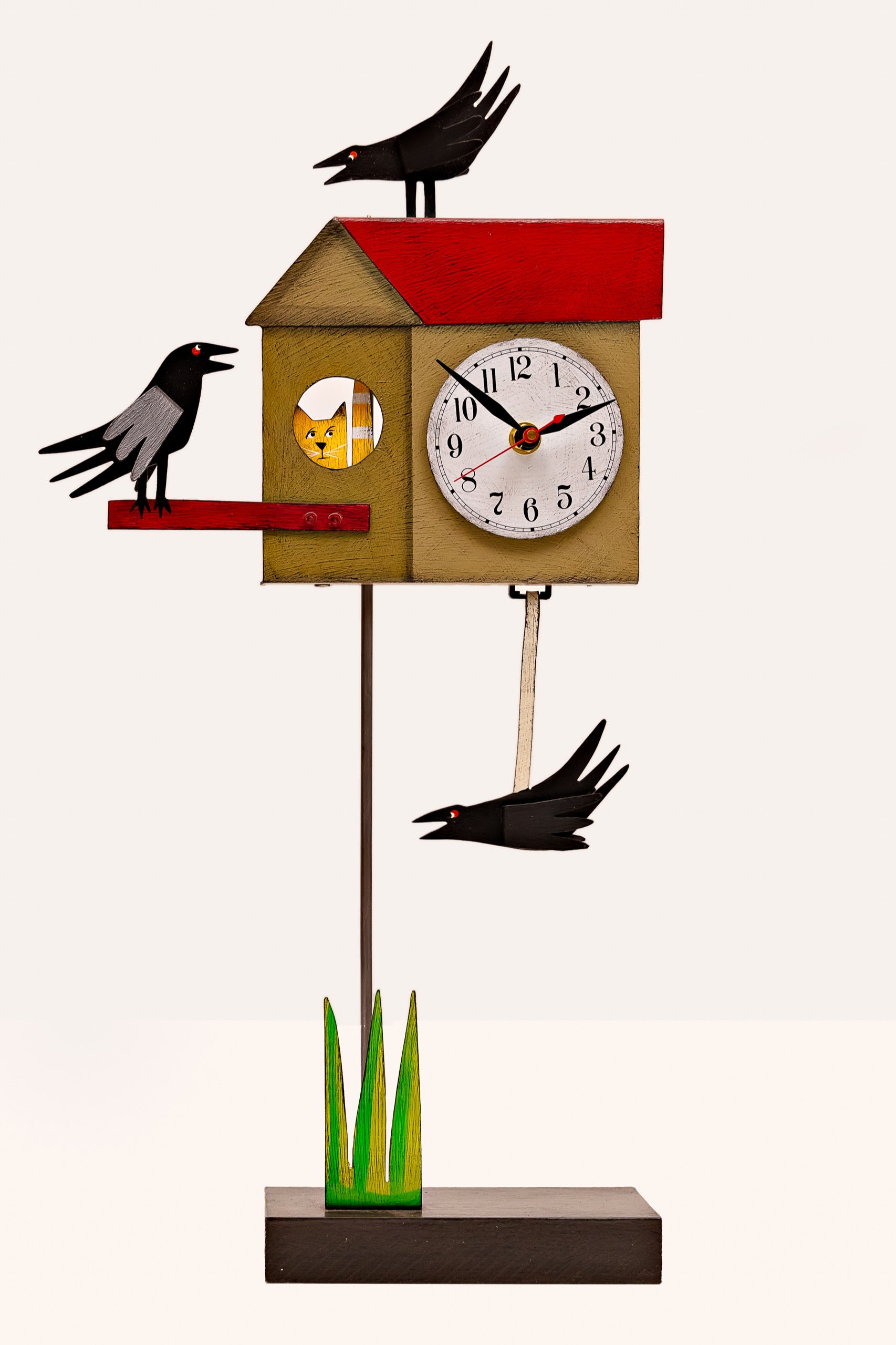 Sedona  Arizona  Tlaquepaque  Whimsical Elements  Whimsical Clocks  'Bird House'