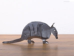 Sedona  Arizona  Tlaquepaque   Garden Art   Metal Armadillo  Chris Wood