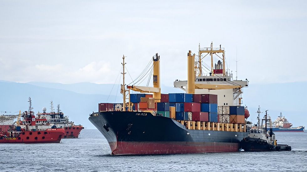 Multiple Cargo Vessels