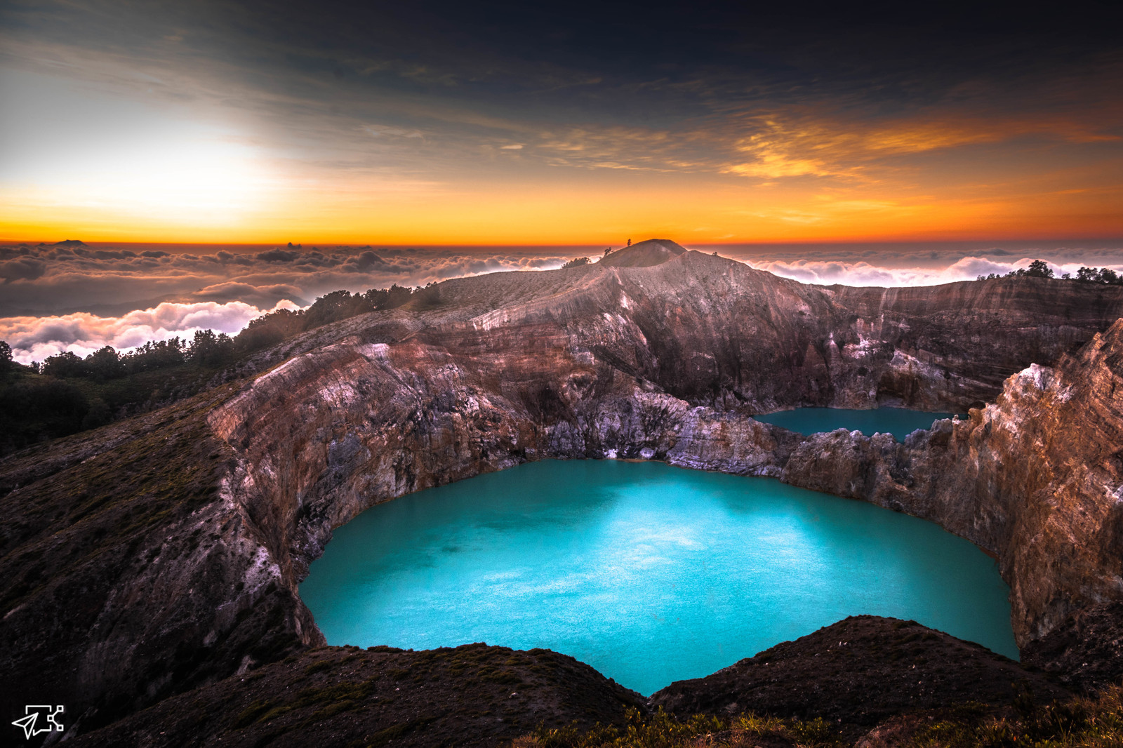 Sunrise at Kelimutu.