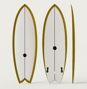 Twin fin, Surfboard, Brown Sugar, Gomez Surfboards