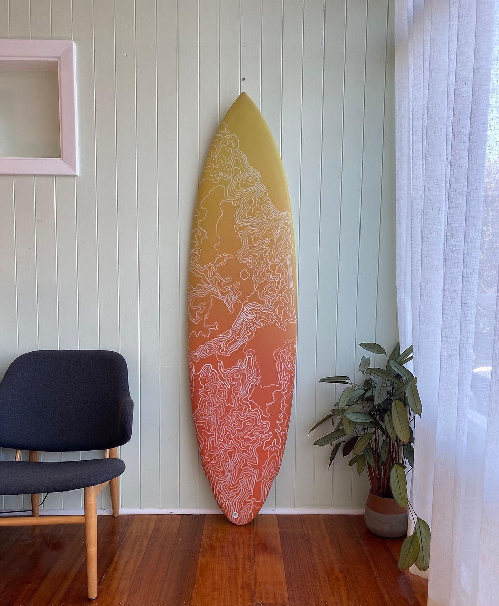 Thumbnail: Art Series 2025 - 6'2" Performance Twin Fin by Gomez- Artwork by Buffdiss