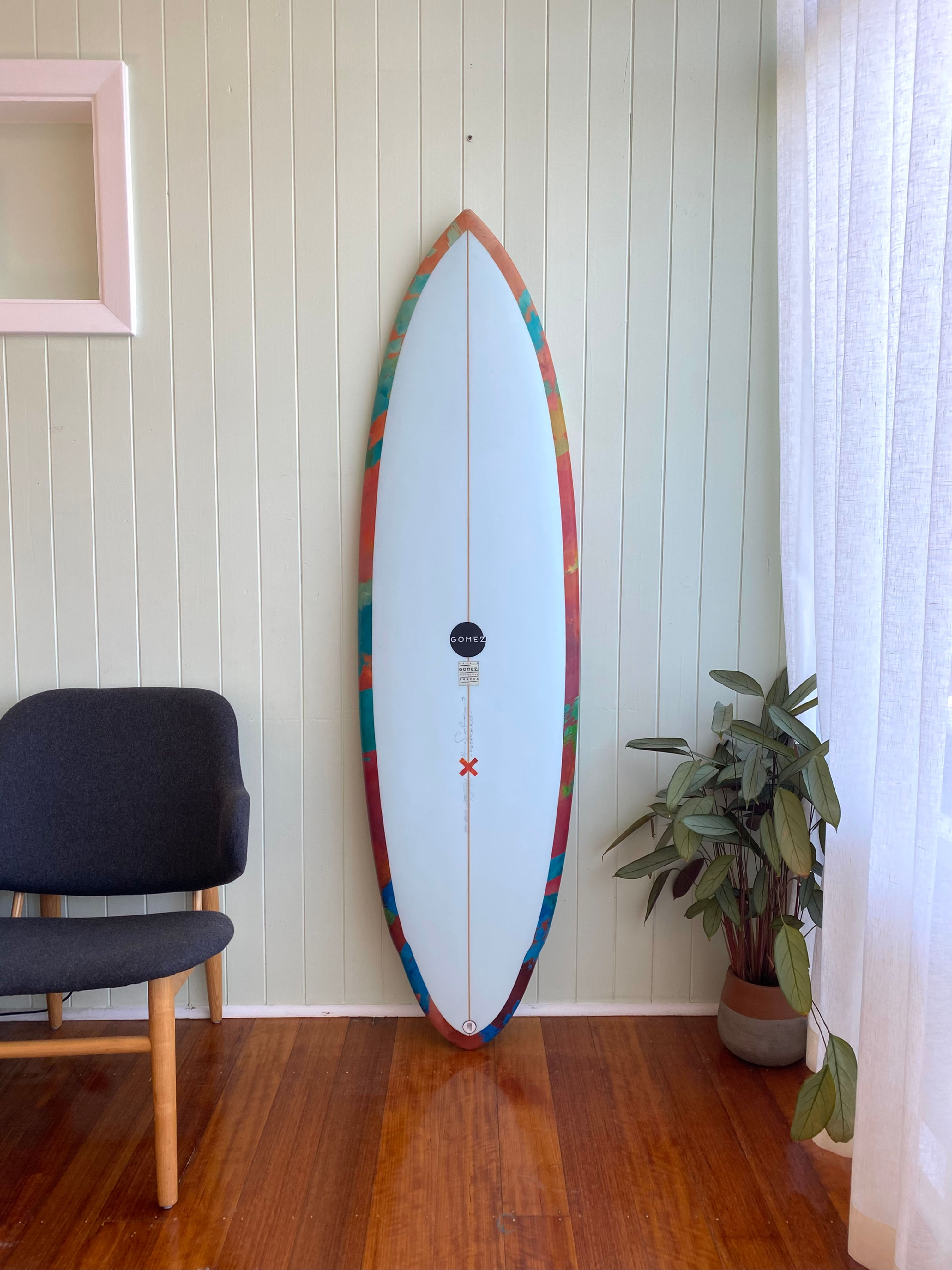 Art Series 2025 - 5'11 Twin Fin by Gomez - Artwork by Meggs