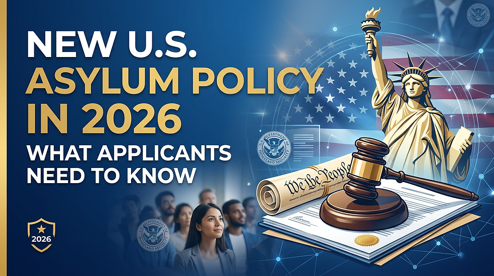 New U.S. Asylum Policy in 2026