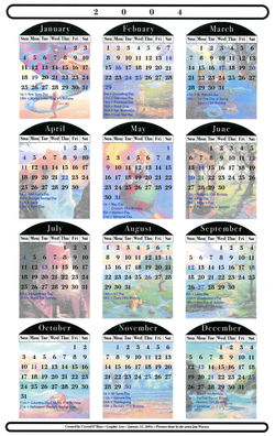 2004 Calendar