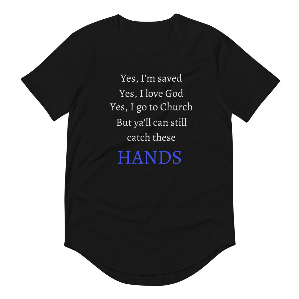 Hands - Men's Curved Hem T-Shirt