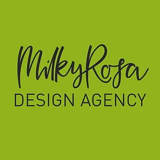 Das Logo der MilkyRosa Designagentur