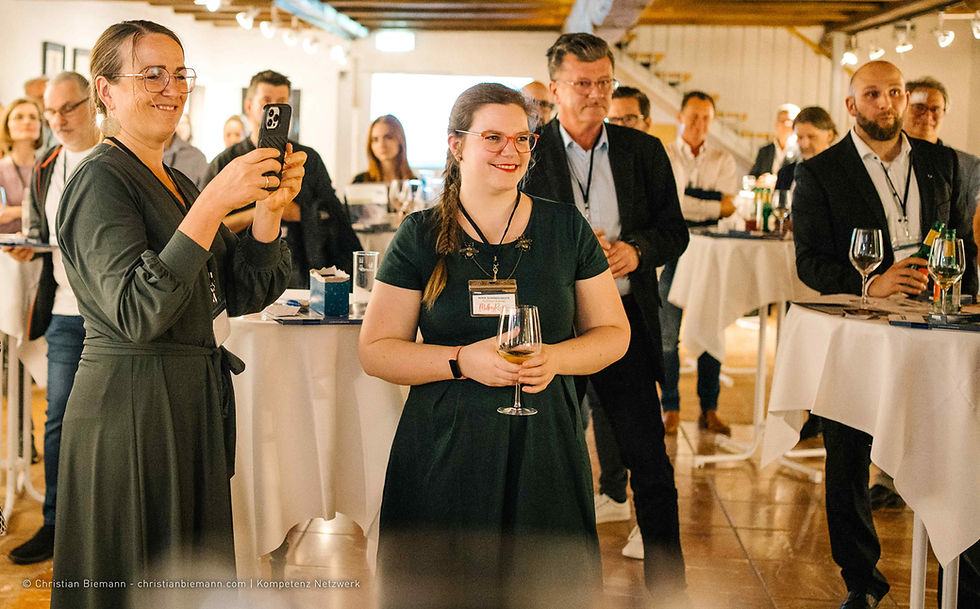 Me and other guests at a network marketing event, hosted by Kompetenz Netzwerk