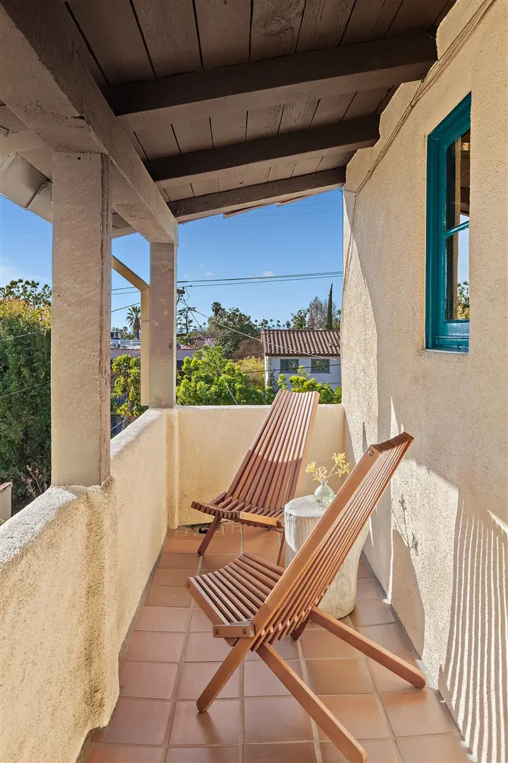 Upper terrace and mountain view at 1239 Geneva Street