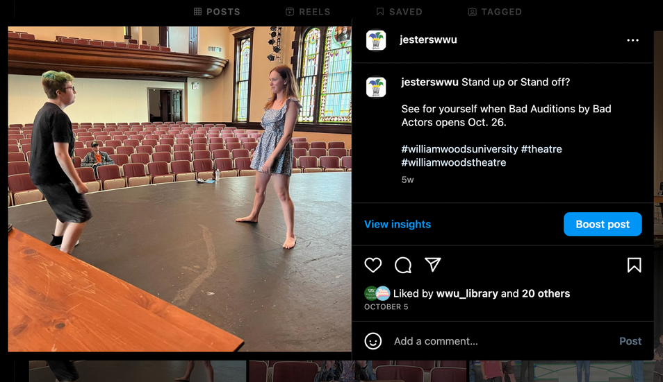 Bad Auditions by Bad Actors Auditions Rehearsal