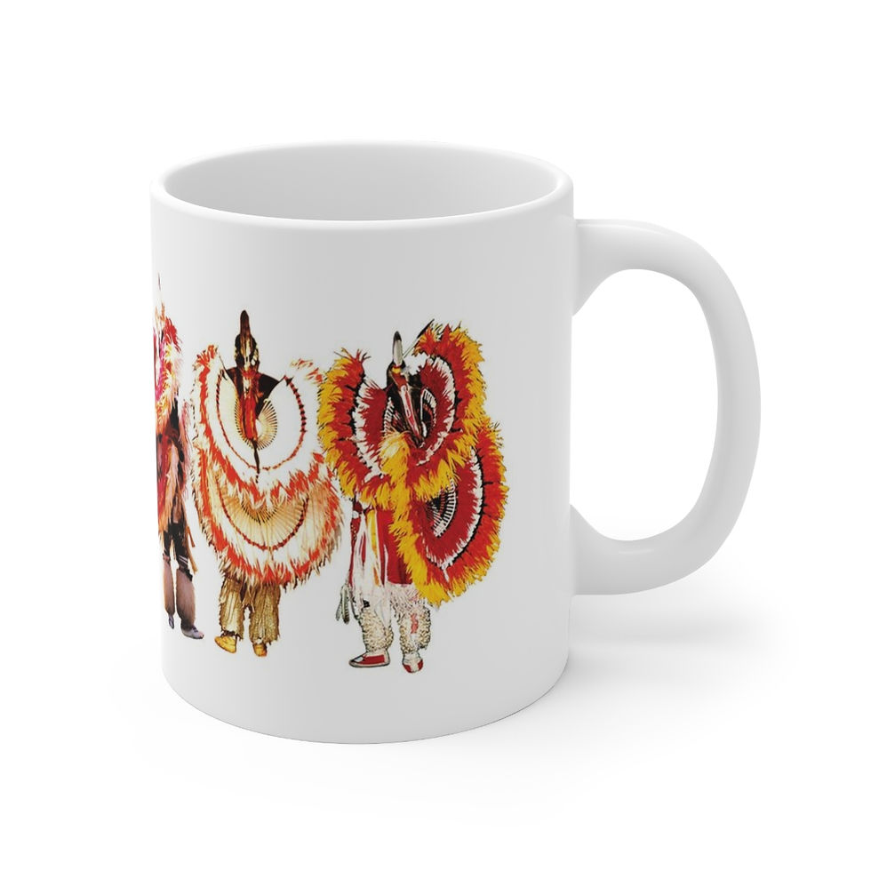 Thumbnail: Native American Men Dancers mug 11oz
