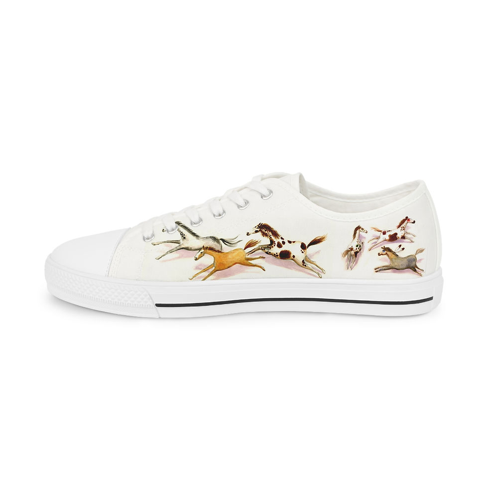 Thumbnail: Wild Horses  Women Low Top Sneakers 